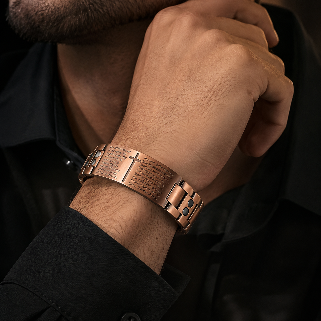 🔥🎁 Timeless Vintage Style 🍂The Lord's Prayer Bracelet 🙏 -edition
