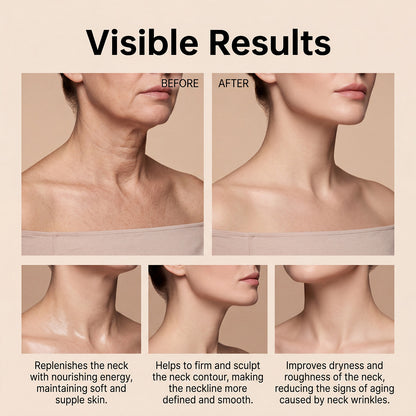 💥80K+ SOLD💕 Collagen Fullerene Neck Cream | Lift Saggy Neck & Erase Neck Lines -Viral