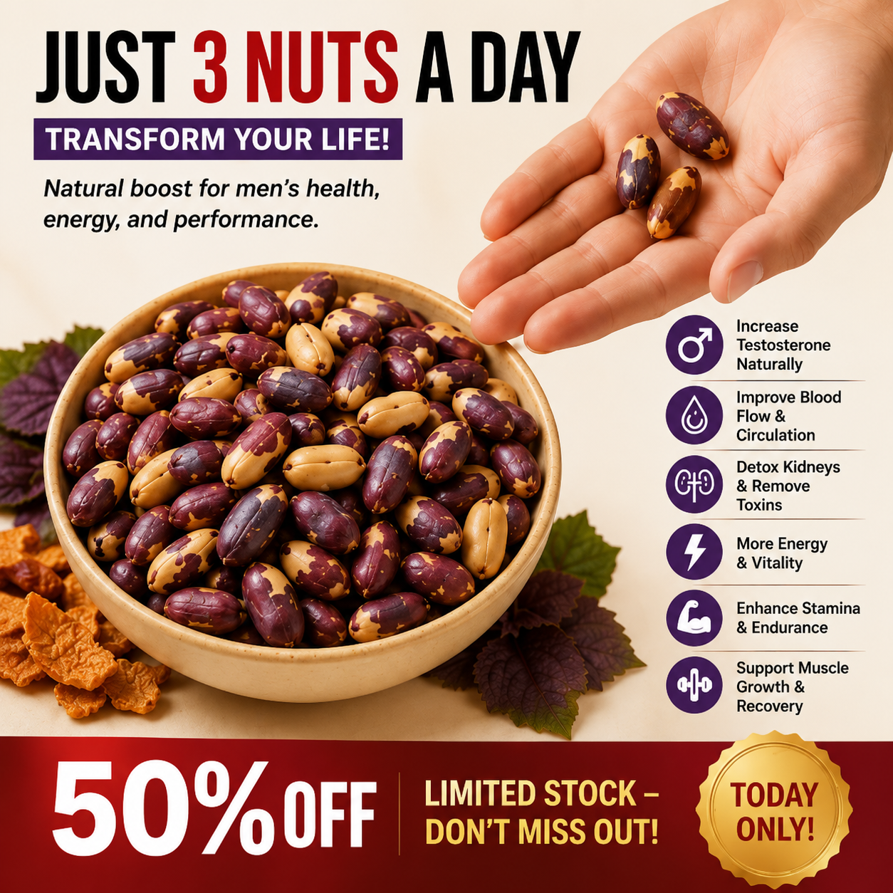 🌿 Premium Tangerine Peel, Perilla & Black Peanuts – Naturally Flavorful Daily Snack🥜-TOP1
