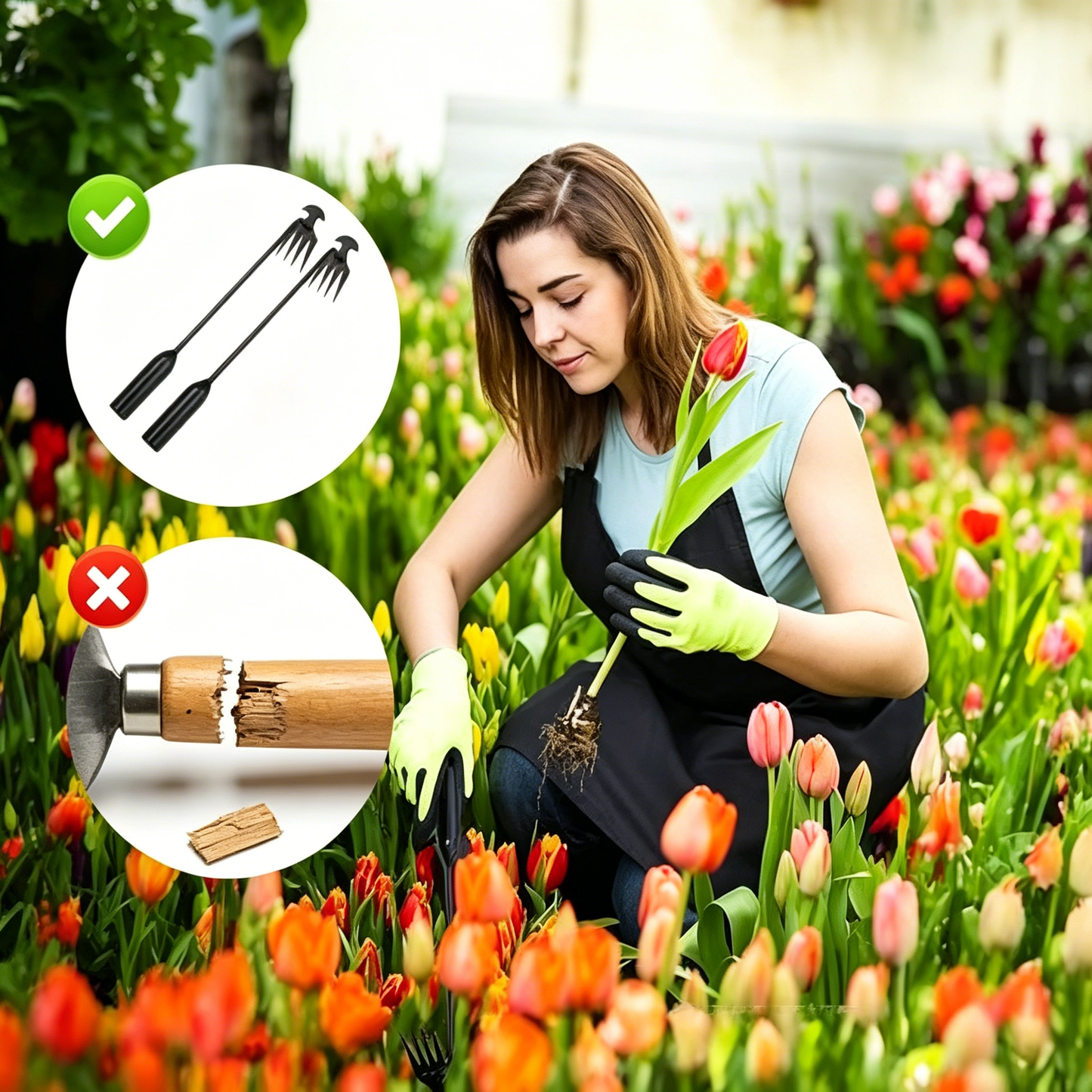 🌱Multifunctional Grass Hook Tool, Effortless Yard Weeding-Viral