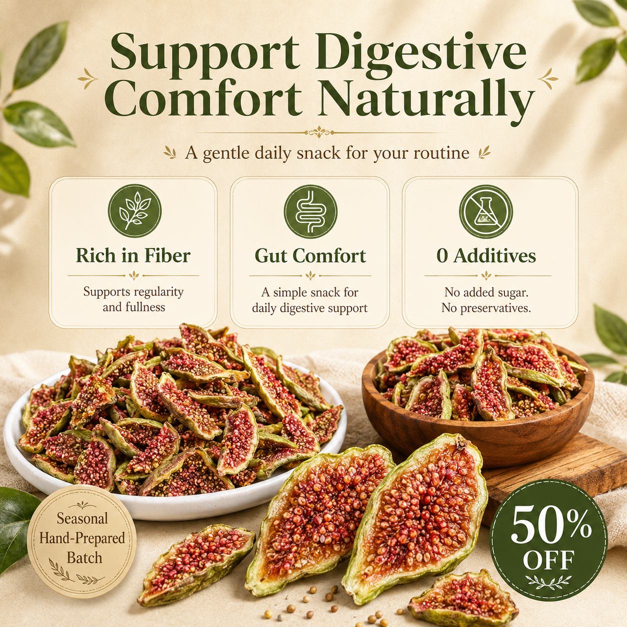 🌿Premium Emerald Dried Figs | 100% Sun-Dried Superfood ☀️ -Finds