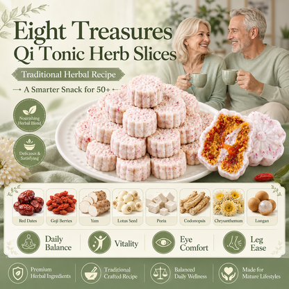 ✨ More Energy. Clearer Focus. Easier Days. Eight Treasures Qi Tonic Herb Slices-edition