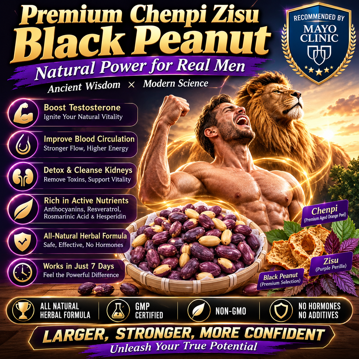 🌿 Premium Tangerine Peel, Perilla & Black Peanuts – Naturally Flavorful Daily Snack🥜-TOP1