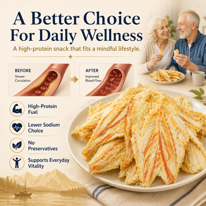🐟 Wild-Caught Alaska Cod Slices™ | Premium High-Protein Seafood Snack | Soft, Tender & Delicious-TOP1