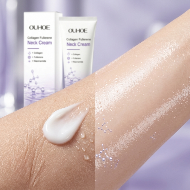 💥80K+ SOLD💕 Collagen Fullerene Neck Cream | Lift Saggy Neck & Erase Neck Lines -Viral