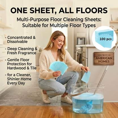 🔥2026 Bestseller 💧Quick Dissolve Floor Cleaner Sheets 🧹-Viral