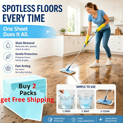 🔥2026 Bestseller 💧Quick Dissolve Floor Cleaner Sheets 🧹-Viral
