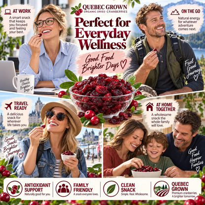 Premium Canadian Organic Wild Dried Cranberries – Antioxidant Superfood Snack 🇨🇦-Finds