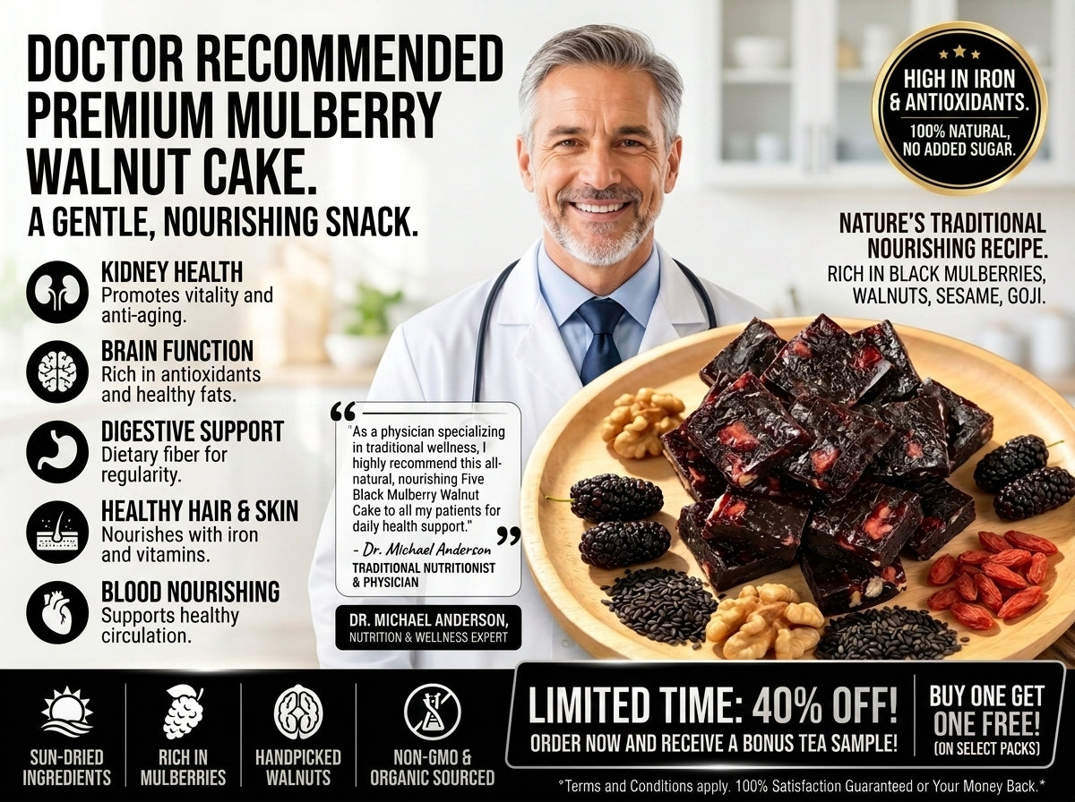 🌿  California Orchard Five-Black Mulberry Walnut Superfood Snack☀️ -TOP1