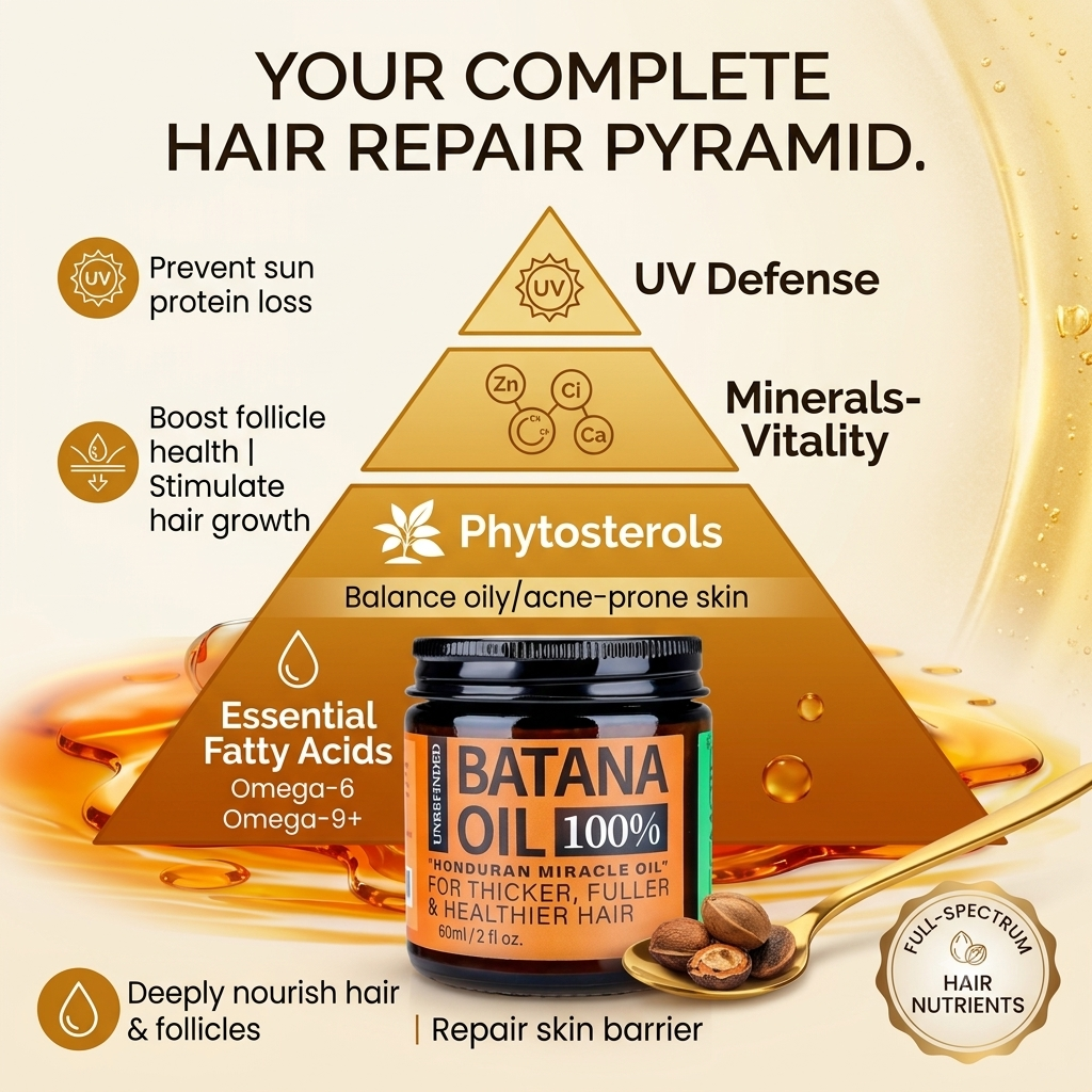 🔥Batana Oil for Hair Growth,Raw Organic Batana Mask from Honduras🌱-Finds