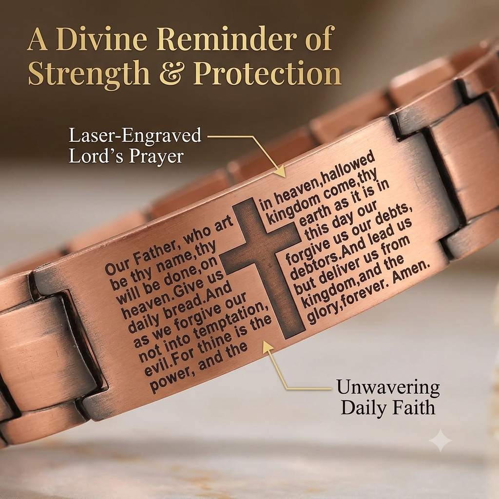 🔥🎁 Timeless Vintage Style 🍂The Lord's Prayer Bracelet 🙏 -edition