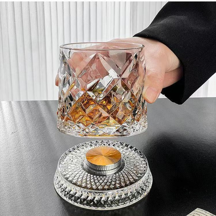 🎁 Father’s Day 50% OFF - Luxury 360° Spinning Crystal Glass-edition