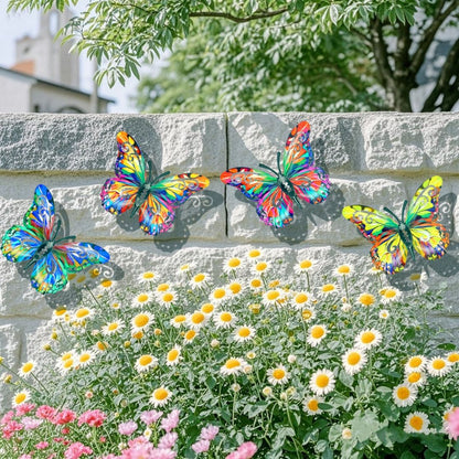 🦋Butterfly Metal Wall Decor,Outdoor Hanging Wall Art Sculptures Decoration-edition