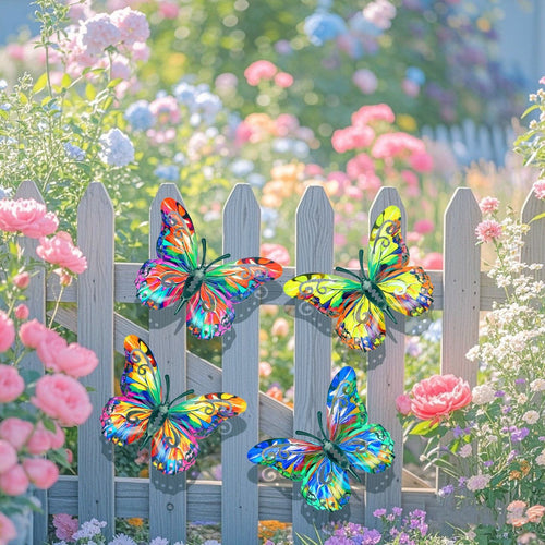 🦋Butterfly Metal Wall Decor,Outdoor Hanging Wall Art Sculptures Decoration-edition