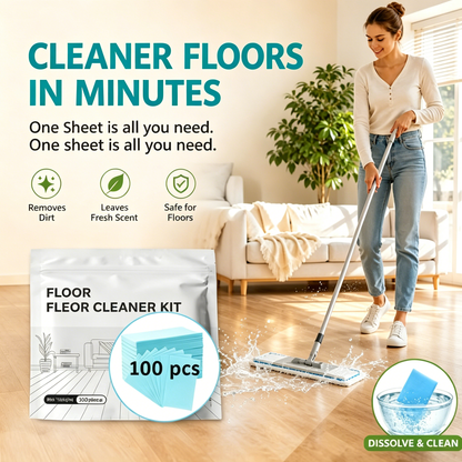 🔥2026 Bestseller 💧Quick Dissolve Floor Cleaner Sheets 🧹-Viral
