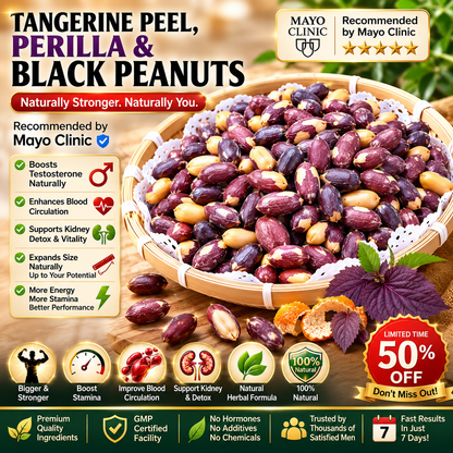 🌿 Premium Tangerine Peel, Perilla & Black Peanuts – Naturally Flavorful Daily Snack🥜-TOP1