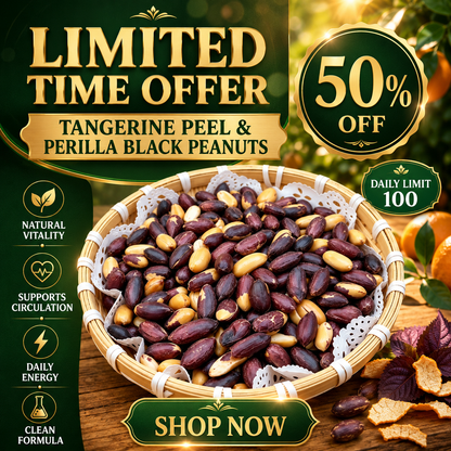 🌿 Premium Tangerine Peel, Perilla & Black Peanuts – Naturally Flavorful Daily Snack🥜-TOP1