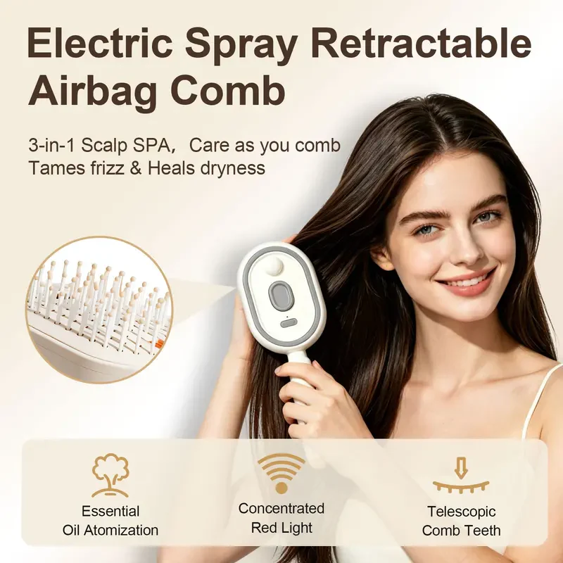 🔥Best Seller 50% OFF🎉Air Cushion Electric Massage Comb-edition