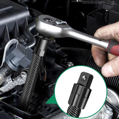 🎁 Father’s Day 50% OFF - 🛠️ 1/2” Flexible Socket Extension – Reach Tight Bolts Without the Struggle-Finds