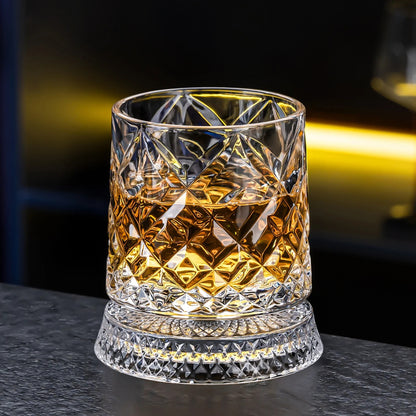 🎁 Father’s Day 50% OFF - Luxury 360° Spinning Crystal Glass-Finds