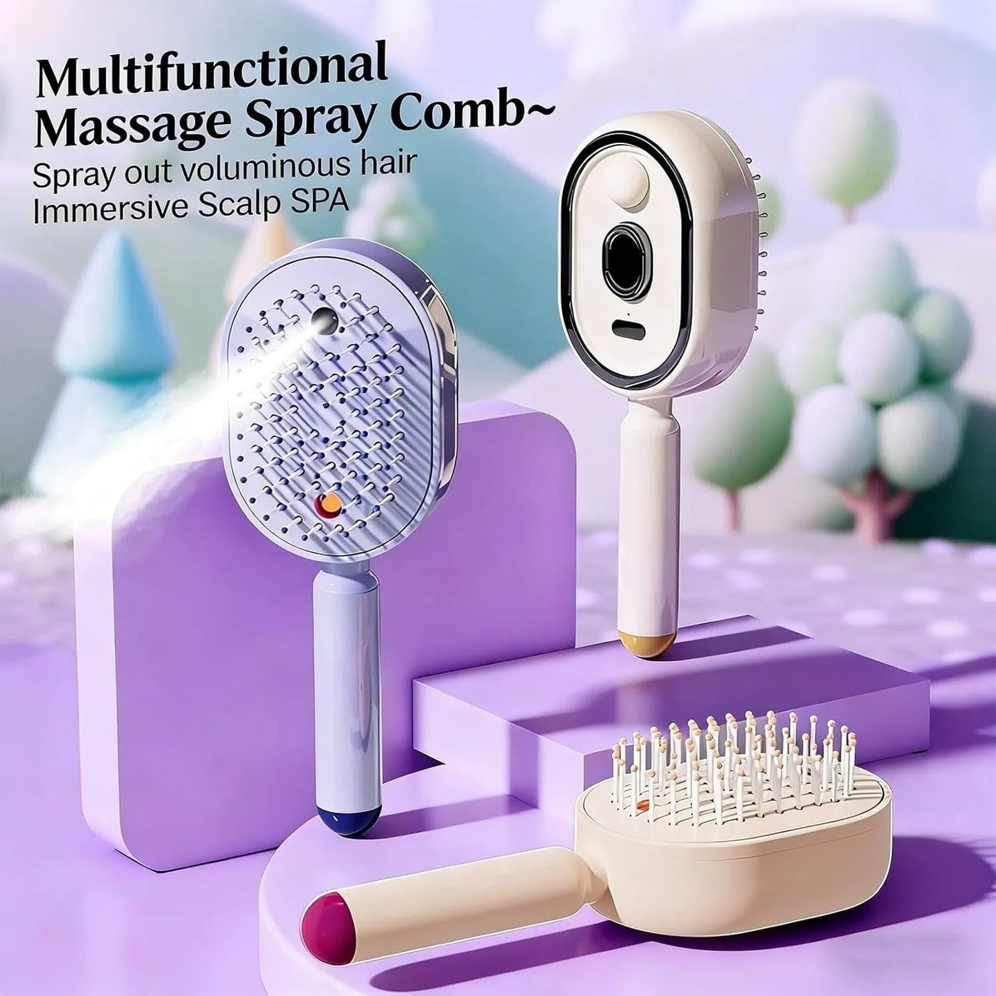 🔥Best Seller 50% OFF🎉Air Cushion Electric Massage Comb-edition
