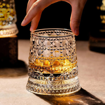 🎁 Father’s Day 50% OFF - Luxury 360° Spinning Crystal Glass-edition