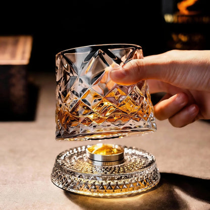 🎁 Father’s Day 50% OFF - Luxury 360° Spinning Crystal Glass-edition