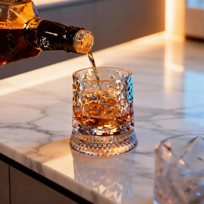 🎁 Father’s Day 50% OFF - Luxury 360° Spinning Crystal Glass-edition