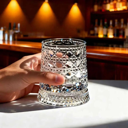 🎁 Father’s Day 50% OFF - Luxury 360° Spinning Crystal Glass-edition