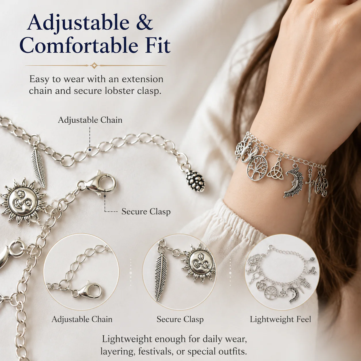 🔥Limited Time 50% Off✨Vintage Witchy Charm Bracelet-edition